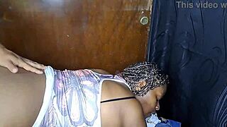 Stepbrother pounds her massive black ass in taboo family fuck