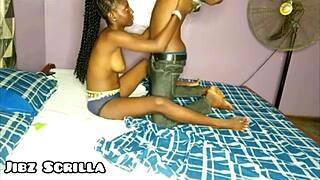 i luv ebony teen takin jibz scrilla's big black cock til cum floods her pussy