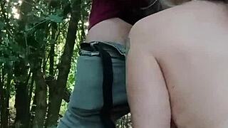 omg check this french maid slave chained outdoors getting spit-roasted...