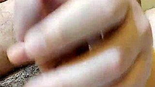 Man Strokes Monster Cock on Toilet Seat for Intense Release