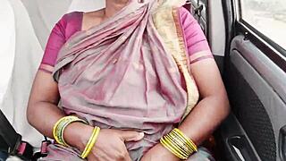 Big Boobs Maid Gets Wet Pussy Fucked in Car with Dirty Talk