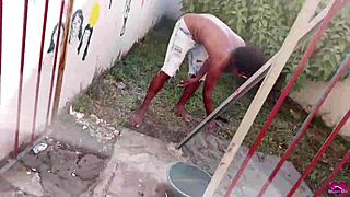 handyman rips my clothes and fucks milf pussy bareback before gaping anal creampie squirt.