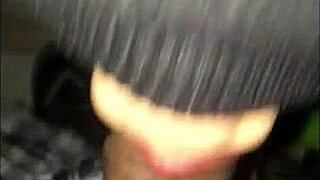 Her sexy ebony lips suck cock nut out best head game