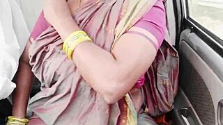 Big Boobs Maid Gets Wet Pussy Fucked in Car with Dirty Talk