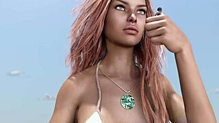 huge redhead cartoon vore swallows tanned tall bikini belly whole