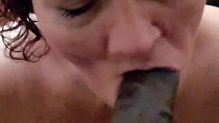 Will Granny V Swallow Monster BBC In Her Juicy Sample Blowjob?