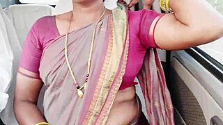 Big Boobs Maid Gets Wet Pussy Fucked in Car with Dirty Talk