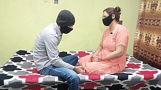 oh my pakistani bhabhi gets fucked so hard on her bed with hindi moans