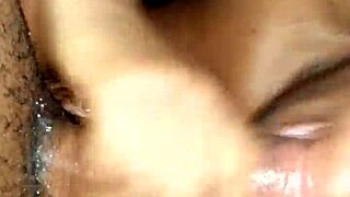 God Bless This Ebony Babe Swallowing Homemade Big Cock Cumshot American Style