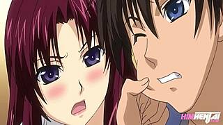 She sneaks up and slurps her stepbro's huge cock eagerly