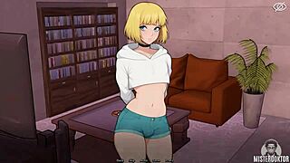 bunkered with cute femboy close-up small cock play 😏💦