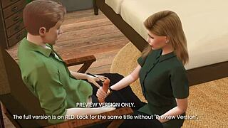 Naughty 3D Hentai Muse Next Door Teases with Wild Cartoon Sex