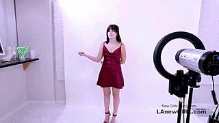 bold brunette fucked hard in modeling audition pov