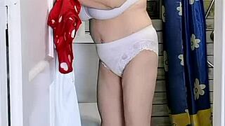 a day with granny maria old toilet peeps evening joi fun