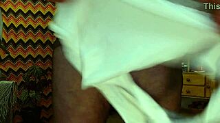 dawnskye1962 soaks her pantyhose in piss and cums hard in sticky panties for rick's fetish