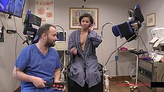 Who Cares About Healthcare - Rebel Wyatt Spreads Shaved Pussy!