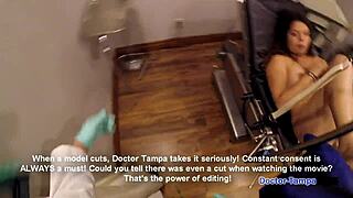 Dr Tampa Gives Selena Perez Latex Gloved Deepthroat Exam