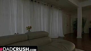 Wife's on the brink but stepdaughters dive in with taboo tits and rides to save it