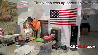 Spies stay calm getting fucked at work huh elise london?