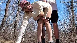 milf's risky outdoor fuck almost gets busted 😏🌳🍆