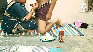 Desi bhabhi gets roughly fucked by her friend in homemade action.