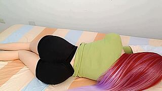 every morning my sexy volleyball stepdaughter's thong teases me by the pool, she's flirting hard