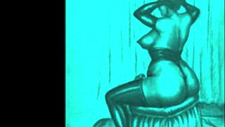 Vintage Erotic Art Captures Timeless Sensual Poses