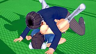 stuffing chun li's tight pussy in street fight leggings