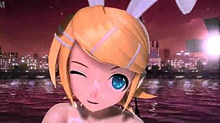 HATSUNE MIKU RIN LUKA NUDE BUNNY COSTUME EXPOSED!