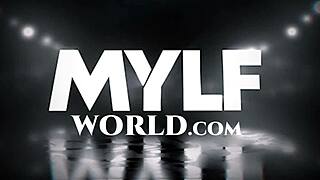 busty fitness stepmom flaunts shaved tits and pussy to pump up stepson for intense doggystyle spooning pound