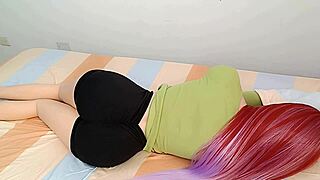 every morning my sexy volleyball stepdaughter's thong teases me by the pool, she's flirting hard