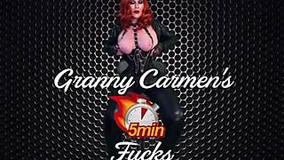 Granny Carmen angels heavenly curves beg for your creampie pounding now