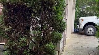 Nakedman15, flash that cock while gardening outdoors