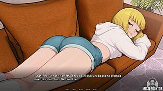 bunkered with cute femboy close-up small cock play 😏💦