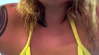 ALMOST KICKED OUT GYM FOR TRAINING IN WET TRANSPARENT THONG BIKINI PUSSY