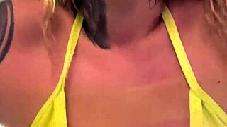 ALMOST KICKED OUT GYM FOR TRAINING IN WET TRANSPARENT THONG BIKINI PUSSY