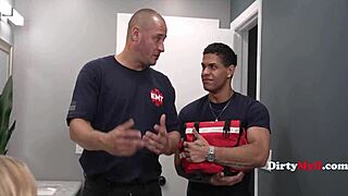 Paramedics Pound Stuck Step Mom's Wet Pussy and Ass in Bathroom Uniform Roleplay! 🍆🚑