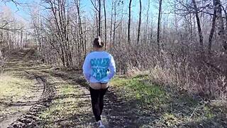 Drone Watches Us FUCK MILF Wife with Monster Cock Outside!