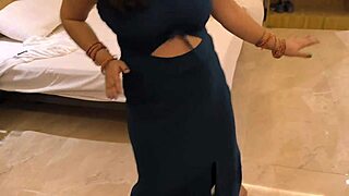 desi milf stepmom with big tits and ass gets fucked deep by stepson after sucking his monster cock