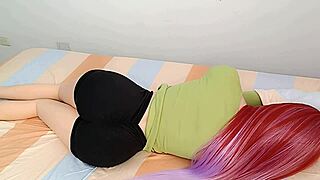 every morning my sexy volleyball stepdaughter's thong teases me by the pool, she's flirting hard