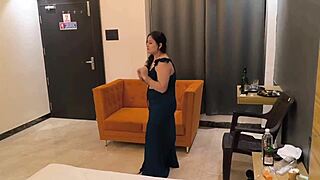 desi milf stepmom with big tits and ass gets fucked deep by stepson after sucking his monster cock