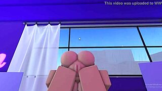Kitty Strips Clothes Off in Roblox, Fingers Pussy Wildly to Orgasm?
