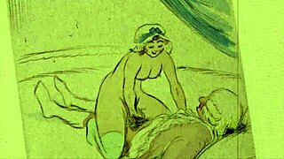 Vintage erotic art captures timeless sensual beauty in retro style