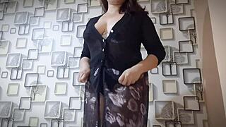 Hot Asian girl's big natural tits bounce passionately for her lover