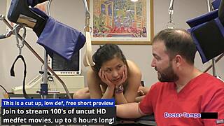 raya nguyen's shaved pussy throbs with dildo orgasm backstage