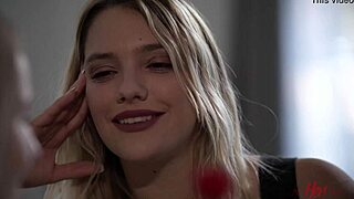 i tease her small tits and wet pussy before we scissor passionately in this romantic lesbian play