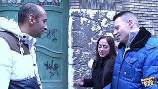 Her husband licks cum from her nasty ass after rough anal pounding