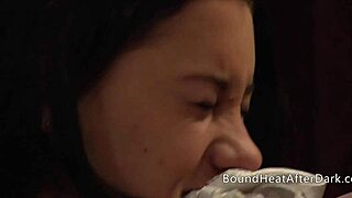 naughty pawg lesbian maid hits pure orgasmic bliss in bdsm play