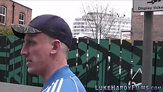 Inked Brit MILF SUCKS and TUGS Luke Hardy