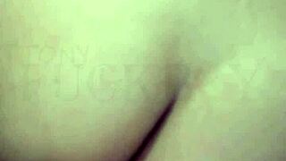 greedy neighbor slut shakes her ass on my cock leaving her hole gaping wide open